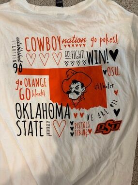 Champion Oklahoma State Cowboys OSU Pistol Pete Graphic T Shirt XL Go Pokes